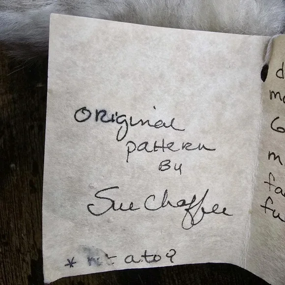 Sue Chaffee Mohair Teddy Bear 7" Jointed Artist Bear Signed Vintage - Picture 4 of 10